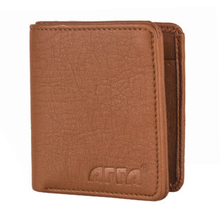 Men's Plain Bi-Fold PU Leather Wallet