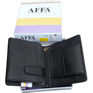 Men's Plain Bi-Fold PU Leather Wallet