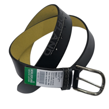 Wordlofland S3R-25 Men's PU Leather 40mm Pin Buckle Belt