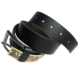 AFFA  40mm DD Genuine Leather BLack Belt