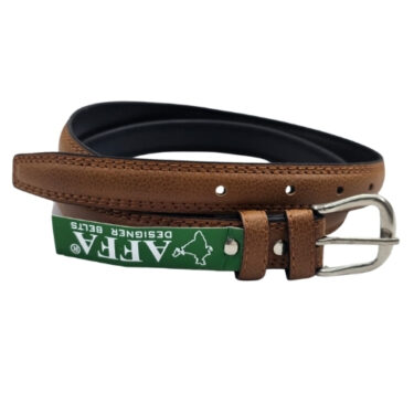 Ledies PU Mild 25mm Tan Belt