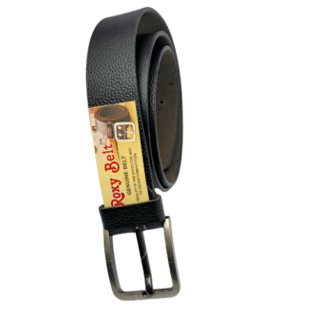 AFFA  40mm LC Genuine Leather Black Belt