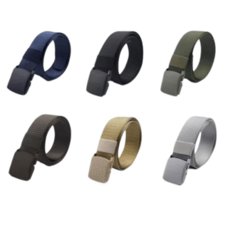 Maching Plastic Buckle Nylon Belt – Lightweight, Durable & Stylish Everyday Belt