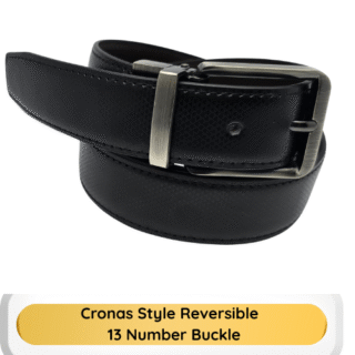 Cronas Style Reversible Turning Kanta stitching PU Belt 35mm