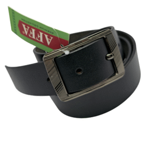 AFFA DD 40mm Genuine Leather Black Belts With H Buckle
